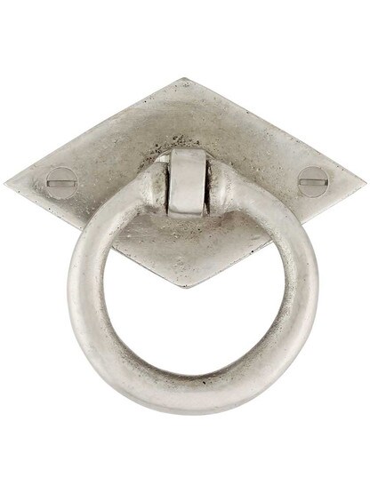 Diamond Bronze Ring Pull in White Bronze.